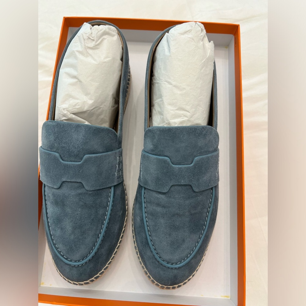 Hermes Suede Espradrilles (9)